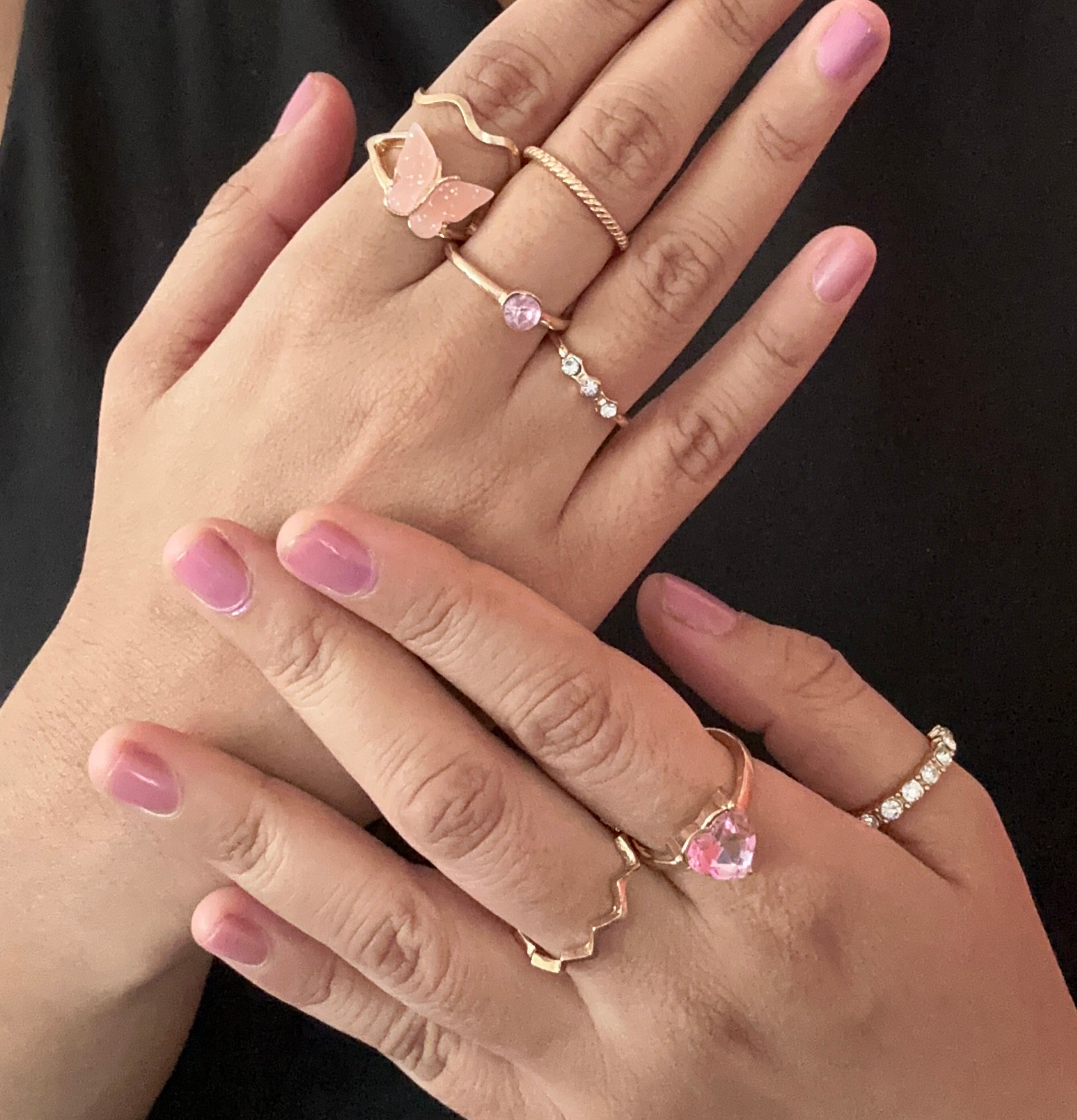 Set of 8 rings - Kalakari