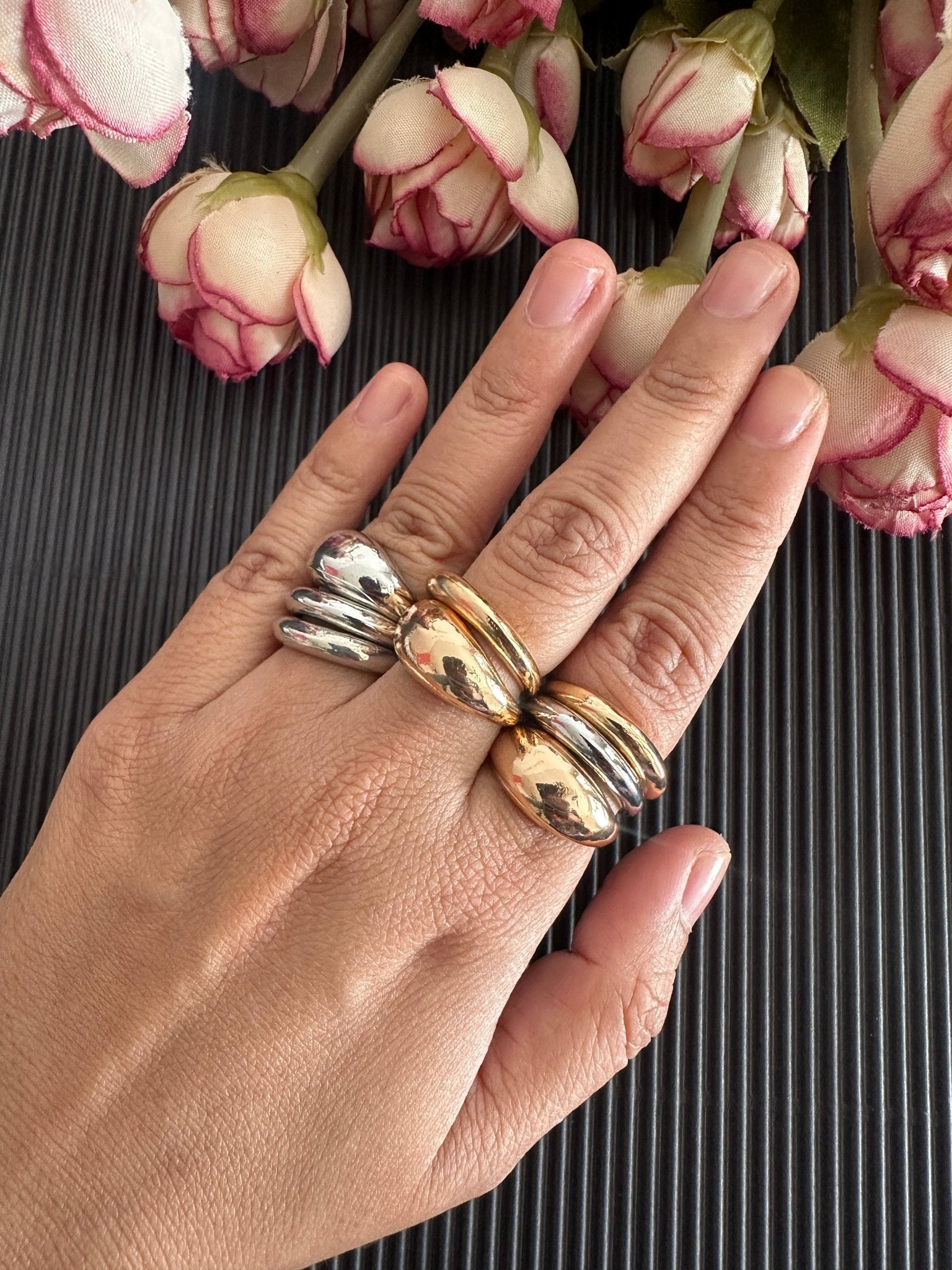 Sona chandi ring combo - Kalakari