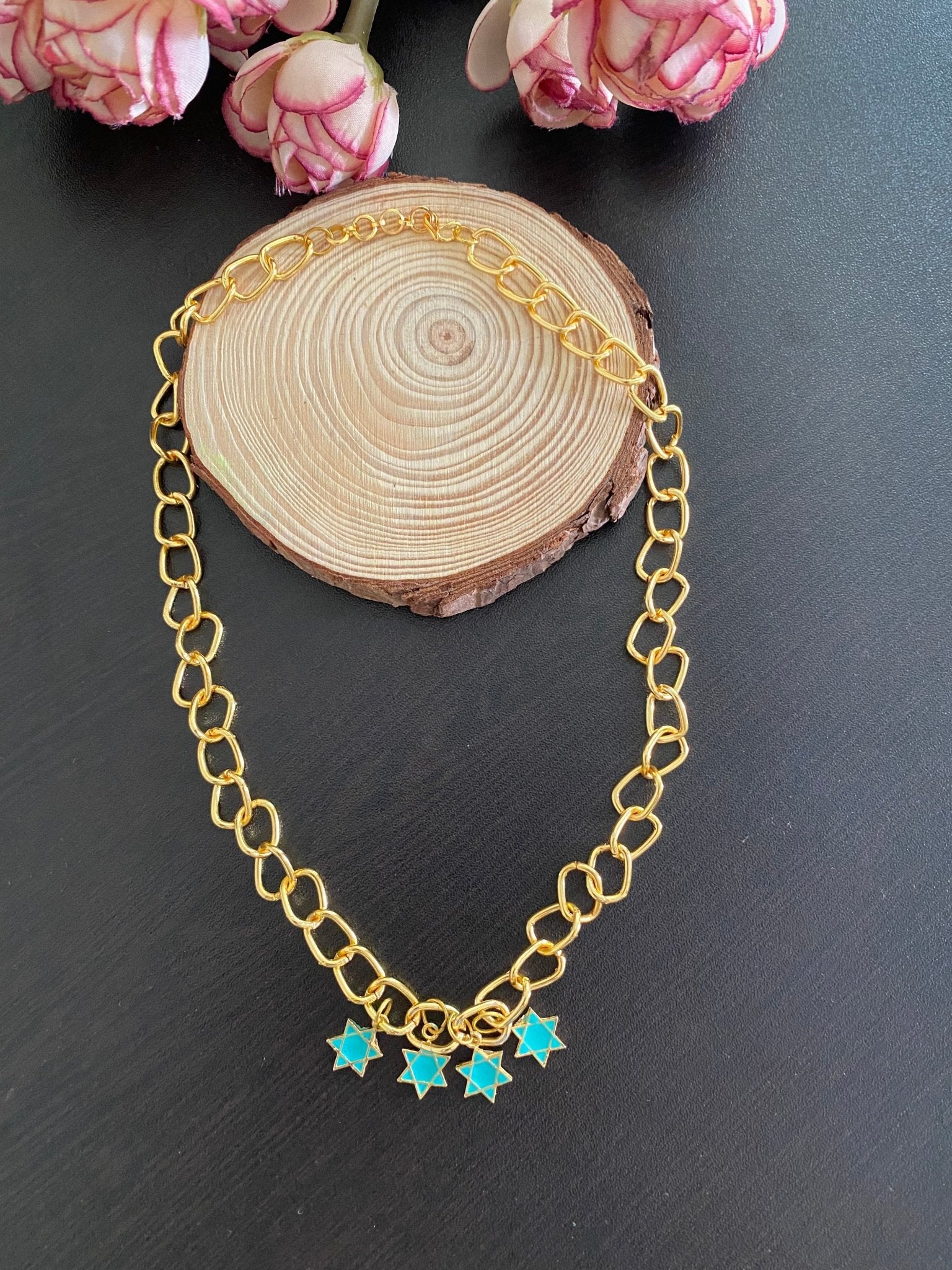Star charms chunky chain - Kalakari