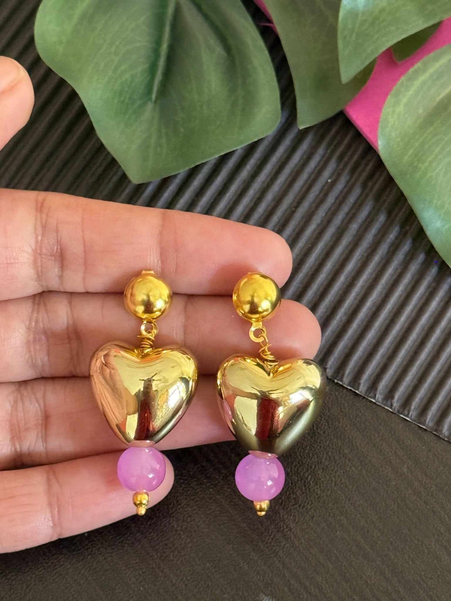 Statement heart danglers - Kalakari