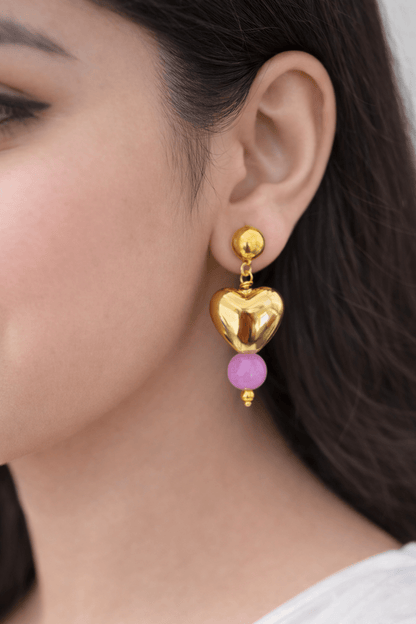 Statement heart danglers - Kalakari