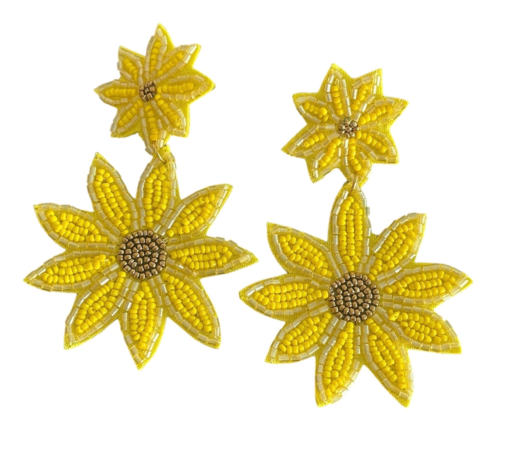 Sunflower earrings - Kalakari