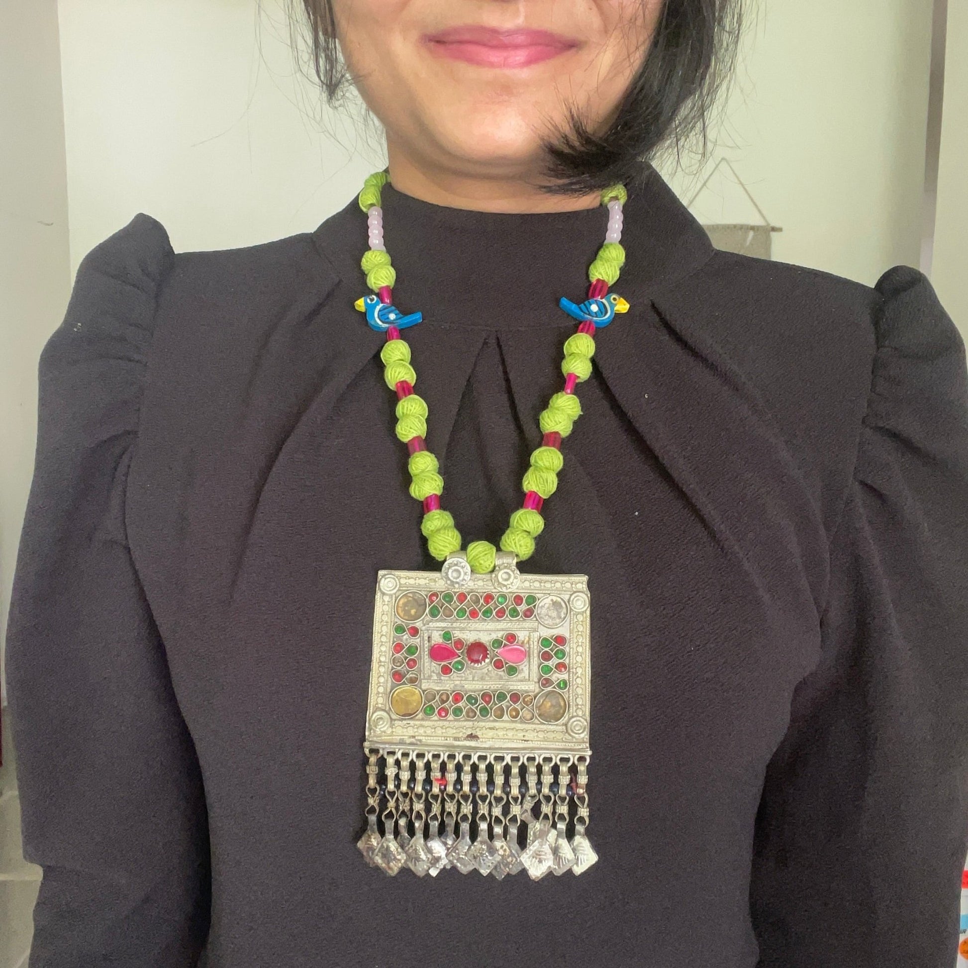 Vintage afghani necklace - Kalakari