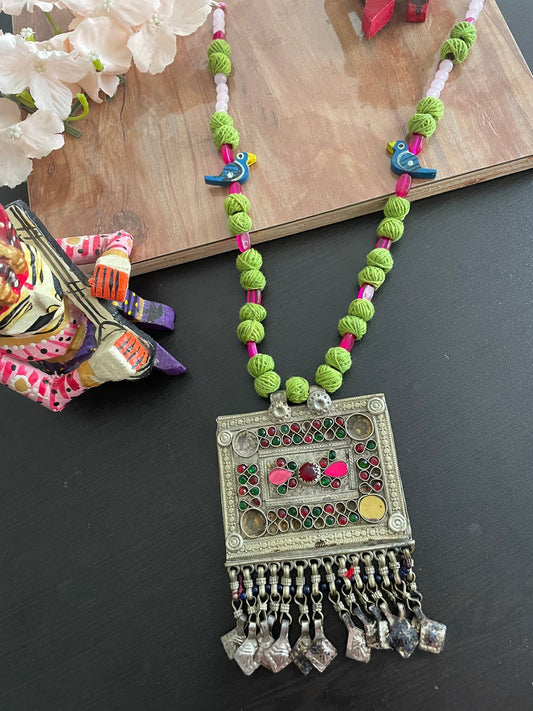 Vintage afghani necklace - Kalakari