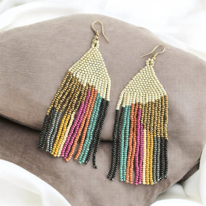 White elegance danglers - Kalakari