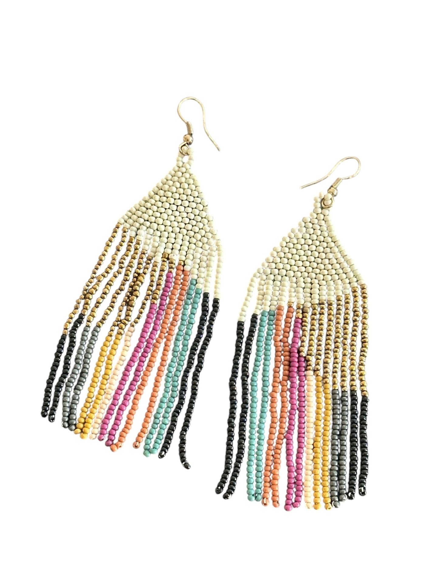White elegance danglers - Kalakari